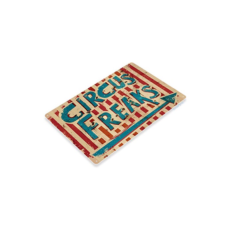 Tinworld Circus Freaks Carnival Sign D052