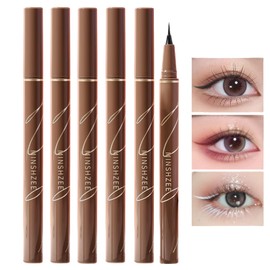 UNYOKE Eyeliner Ultra Fine No Smudge Long Lasting Waterproof Sweat Proof Brown White Long Lasting - 02# Natural Brown