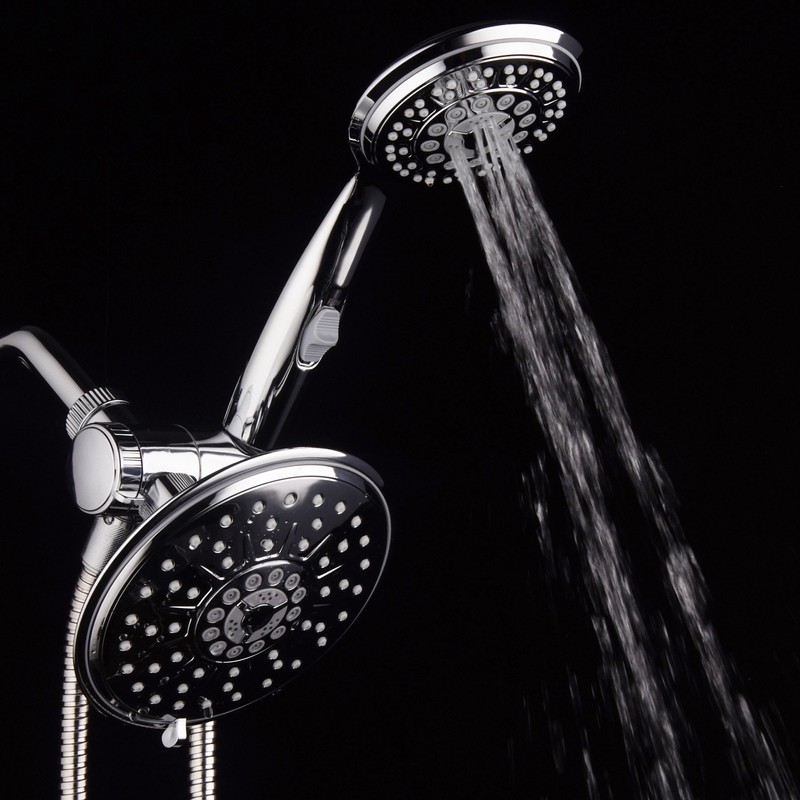 Hydroluxe 30-Setting Ultra-Luxury 6 inch Rainfall Shower Head & Handheld