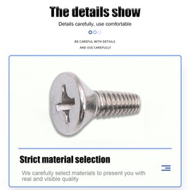 Braking Disc Rotor Screws, Front Rear Stainless Braking Set Screws Kit, Suitable for Honda Hyundai and Kia Models Best Alternative to Mazda (Silver) (4)