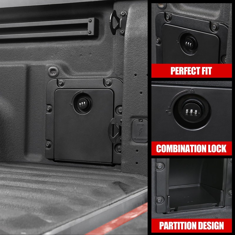 Mabett Bed Cargo Partition Storage Bin with Code Lock Compatible