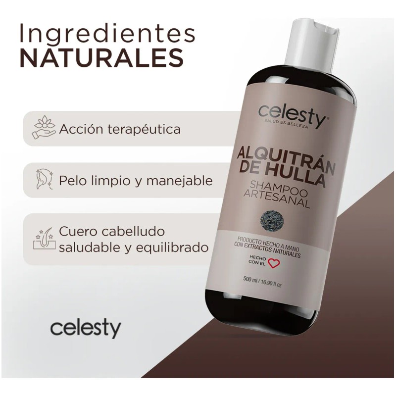 Shampoo Alquitrán Hulla Control Psoriasis Caspa 500ml