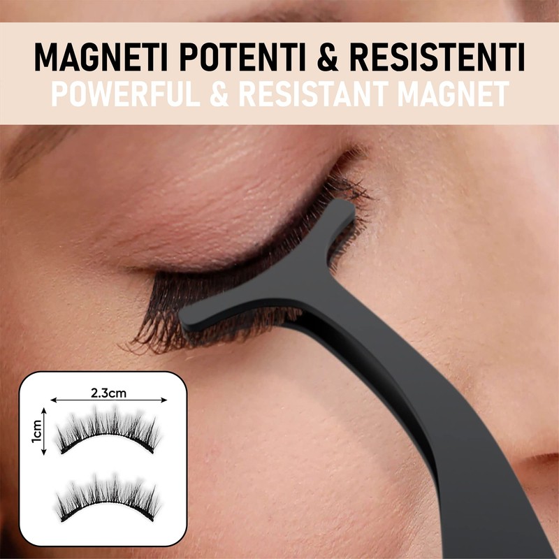 M.Y.L Luna Reusable Magnetic Eyelashes, Set of 4 Eyelashes, Magnetic