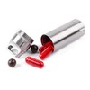 Portable Waterproof Stainless Steel Pills Case Container Bottle Keychain for