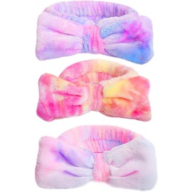 Triko Paquete de 3 Diademas de Microfibra para Maquillaje, Diademas de Spa para Mujer, y Lavar la Cara, Accesorios de Spa para Mujeres, Banda Facial Suave para el Cuidado de la Piel y el Cabello, Skincare
