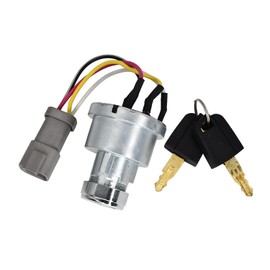 142-8858 1428858 Ignition Switch with 2 Keys Compatible with Caterpillar Skid Steer Loader 252B 226 268B 228 Wheel -Type Loader 908 906 906 Track-Type Tractor D7R II D6R II D5G Telehandler TH330B