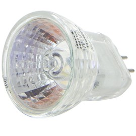 Sunlite 03196-SU 35MR8/CG/FL/12V Halogen MR8 30-Watt Light Bulb, 500 CBCP, 36° Flood Beam Angle, 12-Volts, G4 Bi-Pin Base, Dimmable, Cover Guard, Clear, 1 Pack, 3200K-Warm White