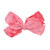 6 Inch Bow For Girls Tie Dye - Coral