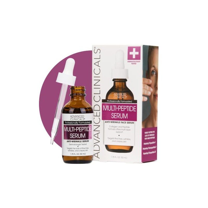 ADVANCED CLINICALS SUERO FACIAL PEPTIDOS ANTI-ARRUGAS CON TRECE ANTIOXIDANTES ORGANICOS
