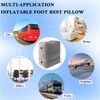 Inflatable Footrest Cushion for Travel, Gadgets Travel Footrest for Airplane,