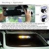 WOWTOU Aluminum Housing Amber White LED Emergency Strobe Dash Light