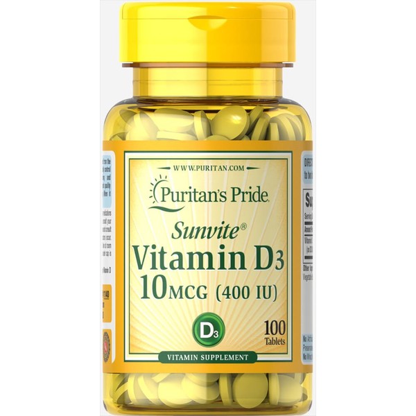 Puritan's Pride Vitamin D3 400 IU