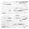 Yipscazo 20 Sheets Peel and Stick Stone Metal Backsplash, PVC