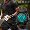 Timever Digital Wrist Watch, Waterproof, Men’s, w/Stopwatch, LED Watch, Running
