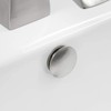 Homevacious Sink Basin Trim Overflow Cover Brushed Nickel Brass Insert