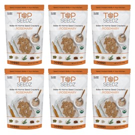 Top Seedz BAKE-AT-HOME Cracker Mix | Rosemary | 6-Pack | Makes 10 ounces of Crackers!