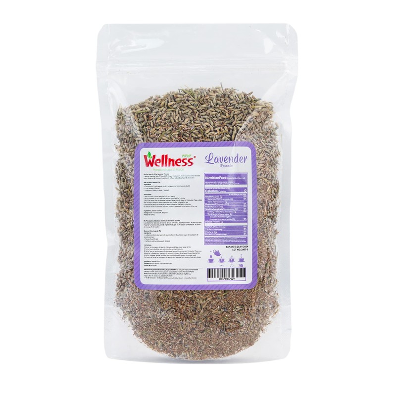 Wellness Organic Lavender Tea: Culinary Grade Lavender Flowers - Food