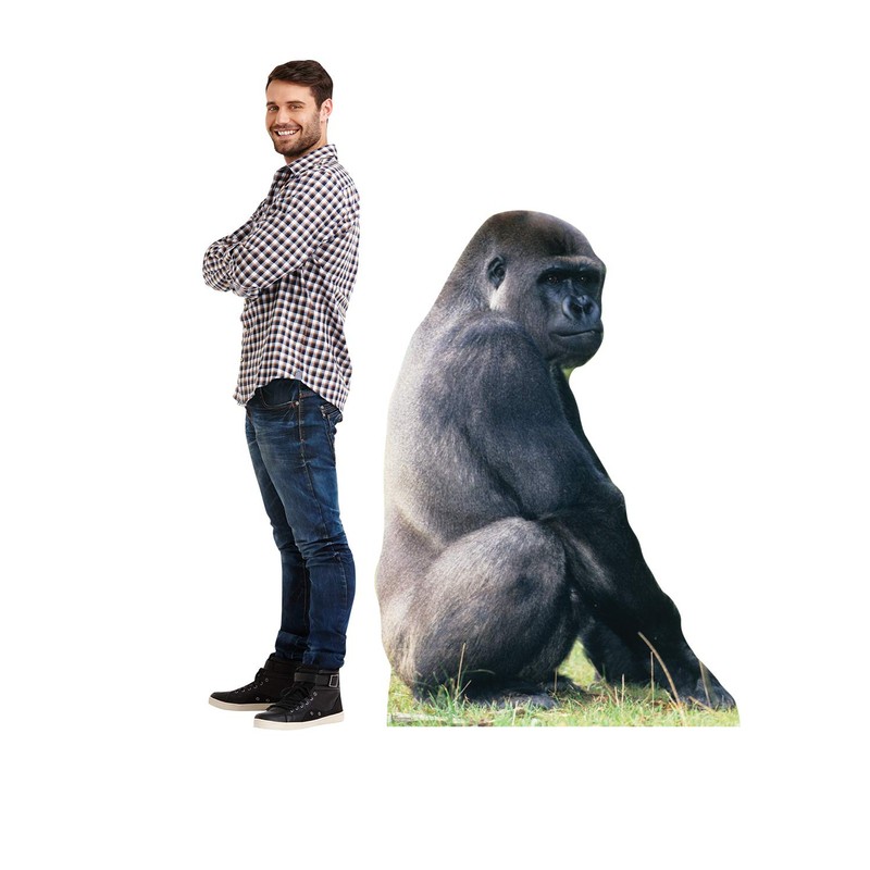 Cardboard People Gorilla Life Size Cardboard Cutout Standup
