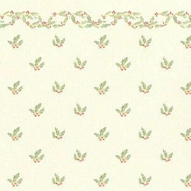 Jackson Miniatures Wallpaper Christmas Holly by Jackson Miniatures