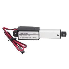Actuador Lineal Micro, Actuador Lineal Eléctrico DC 12V 15mm/s Motor de Actuador Lineal 64N con Soportes de Montaje (30 mm)