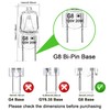 VITUNOV G8 Halogen Bulb 120V 20W Xenon Under Cabinet Lighting