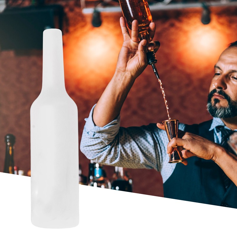 Bartender Practice Bottle Silicone Shatterproof Falling Resistant Soft Bartending Performance