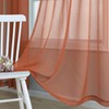 Terracotta Curtains 84 Inch Length for Living Room 2 Panel