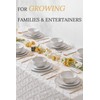 FOBENTA 18 Piece Embossed Dinnerware Sets for 6, Scratch-Resistant Plates