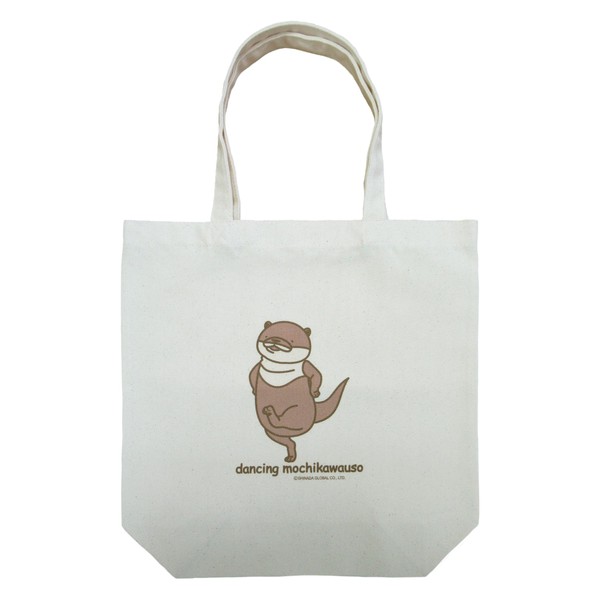 Sinada Global Mochi Series Tote Bag, Mochikawa Lie Pattern, White,