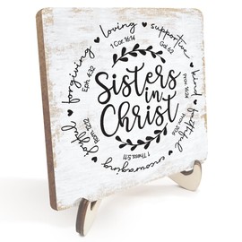 Inspirational Wood Sign Rustic Desk Decor Home Bedroom Desk Accessories Decorative Motivational Positive Christian Religious Bible Verse Faith Decorations Office Supplies Cubicle Decor Shelf Plaque