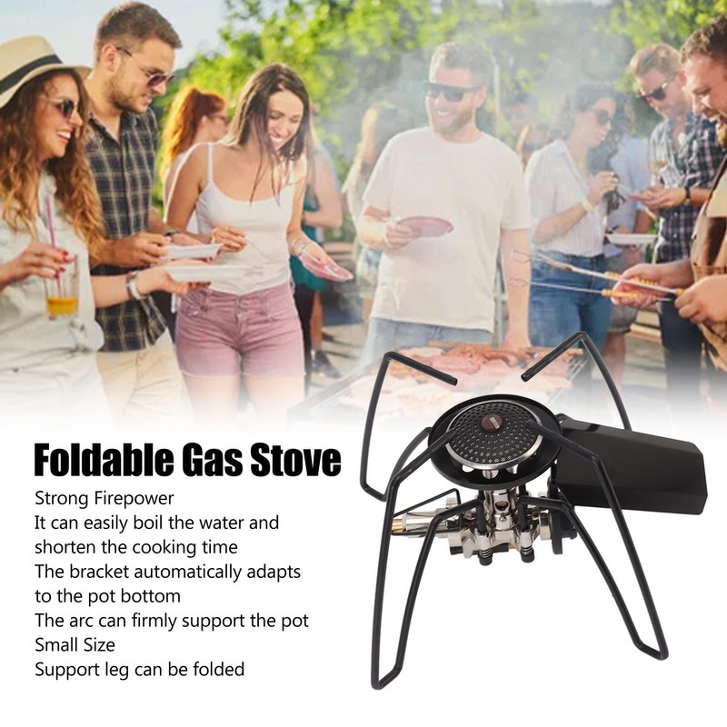 Outdoor Folding Gas Stove Mini Portable Strong Firepower Easy Control