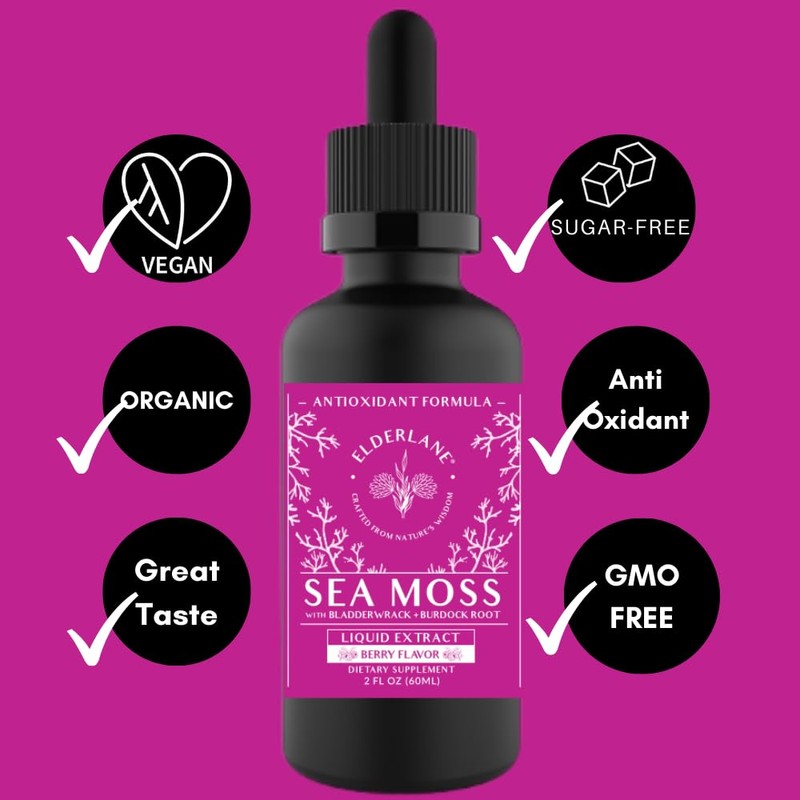 Elderlane Elderlane Berry Flavored Sea Moss Drops