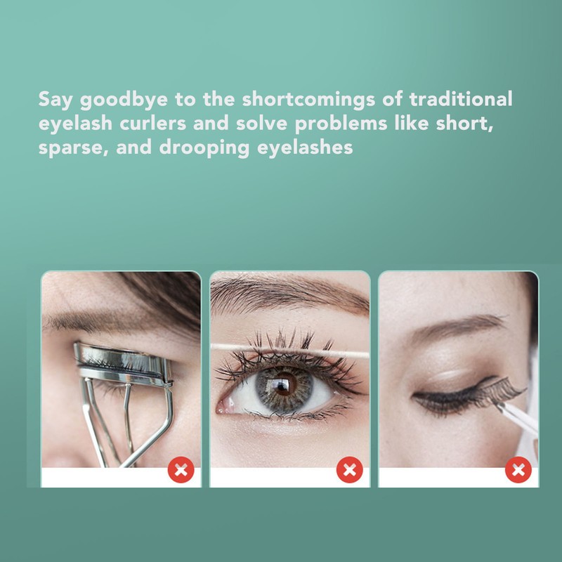 Heated Eyelash Curler Anti Burn Rechargeable Long Lasting Fast Preheating
