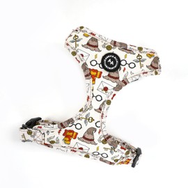 Angie and Allie Organic Cotton Dog Harness,No Pull Pet Harness with Leash D-Ring,Adjustable Soft Padded Dog Vest,Comfortable,Sustainable,Breathable and Stylish for Your Canine Companion