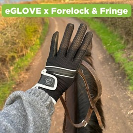 eGlove - eQUEST GripPro X-LITE Horse Riding Gloves - Lightweight, Breathable, Grippy Non-Slip Material - Comfort Mesh Back - Touchscreen Gloves - (X-SMALL)