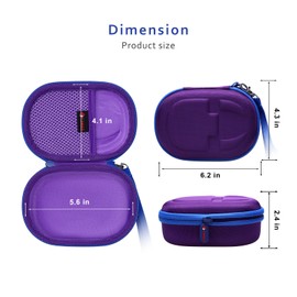XANAD Hard EVA Case for JBL Clip 5 Portable Bluetooth Speaker Box Pro Sound (Purple)