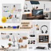 AKTOP Peg Board Wall Organizer 4-Pack – 12"x12" White Pegboard