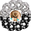 12 Gomas para Cabello de Seda Bandas de Lazos de