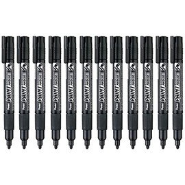 Marcador Permanente Uso Industrial Pentel Negro/Caja 12 U