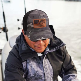 Pnkvnlo Fishing Gifts for Men Snapback Fishing Hats - Outdoor Fishing Hat for Men American Flag Trucker Hat Fishing