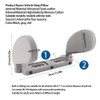 Universal Car Headrest Head Prop Support Pillow Leather Cushion Seat