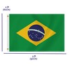 2×3 FT Brazil Flag,Medium 60×90 CM Brazilian Outdoor Banner,100D Decor,Doube