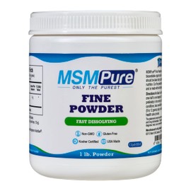 Kala Health MSMPure Fast Dissolving Fine MSM Powder Crystals – US-Made MSM for Joint Health, Skin Appearance, and Hair & Nail Support – 1 lb, Organic Sulfur