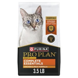 Purina Pro Plan Senior Cat Food Dry 7+ Complete Essentials Chicken and Rice Formula - 3.5 lb. Bag