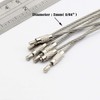 bayite Pack (100) Stainless Steel Wire Keychains Cable, Key Rings,