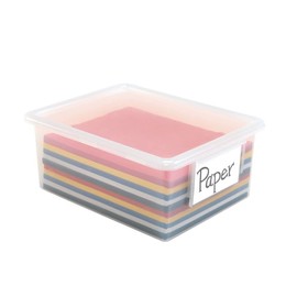 Colorations Primary Colors Construction Paper in Storage Bin Container, 5 Colors, 500 Sheets, Heavyweight Construction Paper, Construction Paper Assorted Colors, Colored Construction Paper