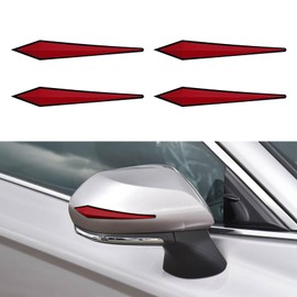 HQRNYP 4PCS Car Door Edge Guard Protector, Car Door Bumper Guards, PVC Anti-Scratch Bumper Trim Strips, Auto Accessories Vehicle Body Self Adhesive Protector Strips Universal for Most Vehicles (Red)