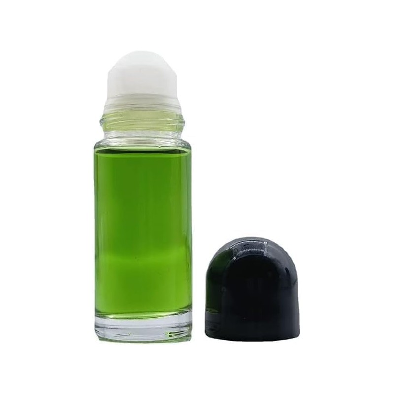 2Pcs 50ml Clear Glass Roll on Bottles Empty Roller Bottles