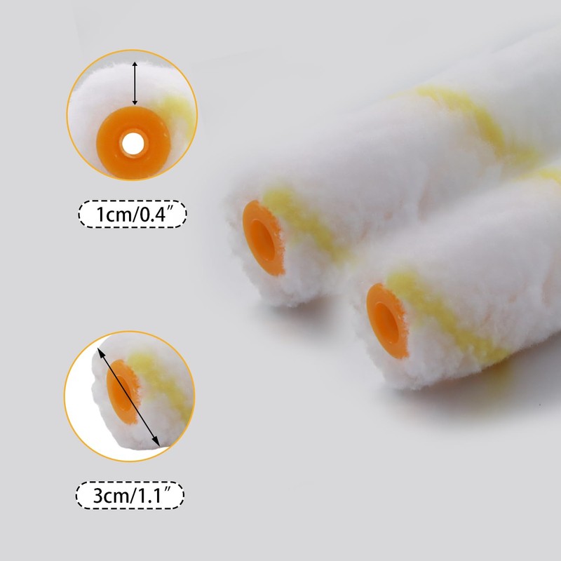 10 Pack Paint Roller, 4 Inch Small Paint Roller Covers