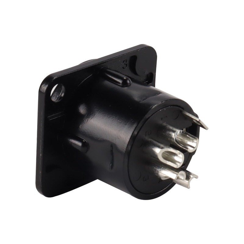 Enwye 4 XLR 4 Pin Female Panel Mount Sockets Suitable